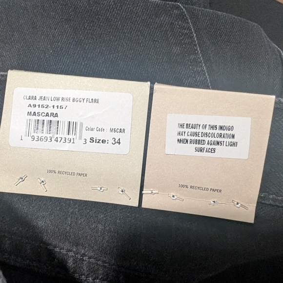 NWT Agolde | Clara Low Rise Baggy Flare Jeans in Mascara - Picture 7 of 14